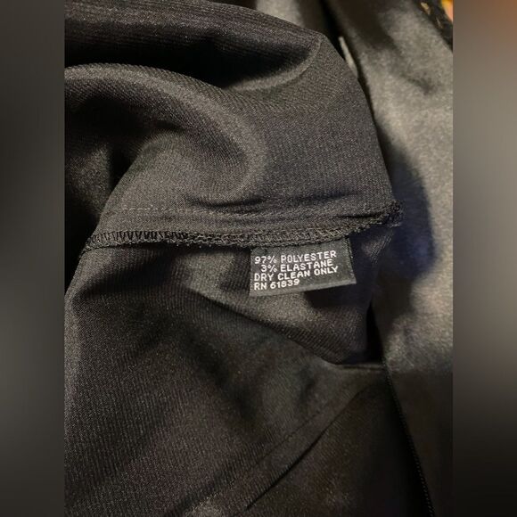 Teri Jon by Rickie Freeman Black Lace Pintuck midi dress size 4 - Picture 10 of 11